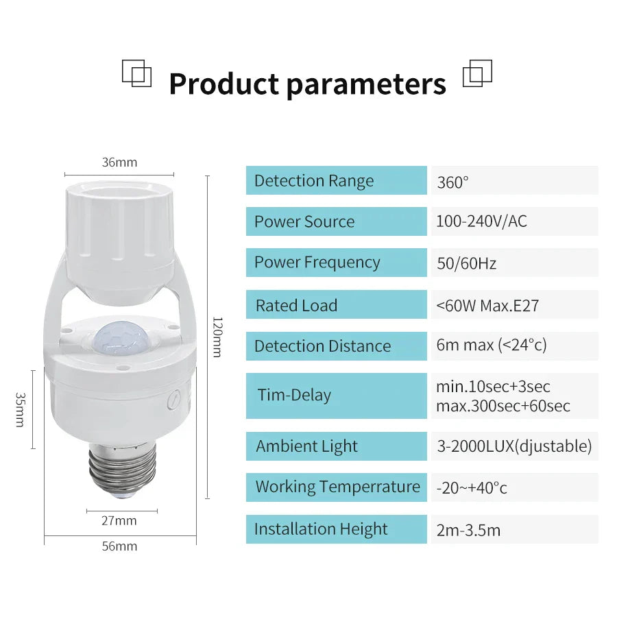 ActiveBeam | Verstelbaar slim lichtstopcontact met bewegingsmelder - Slimme verlichting