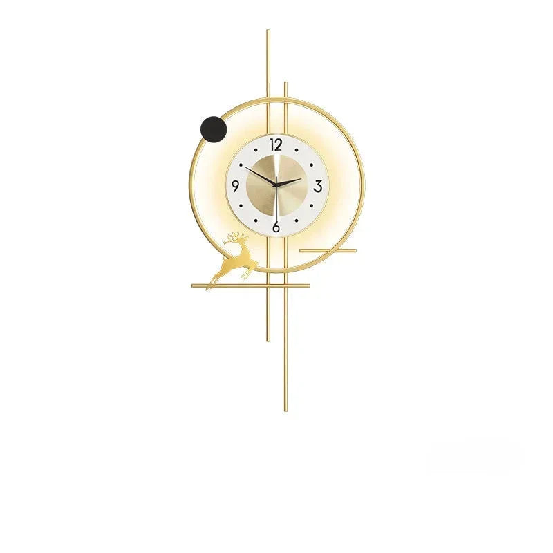 GlimmerClock | Artistiek elegante klok met gouden touch