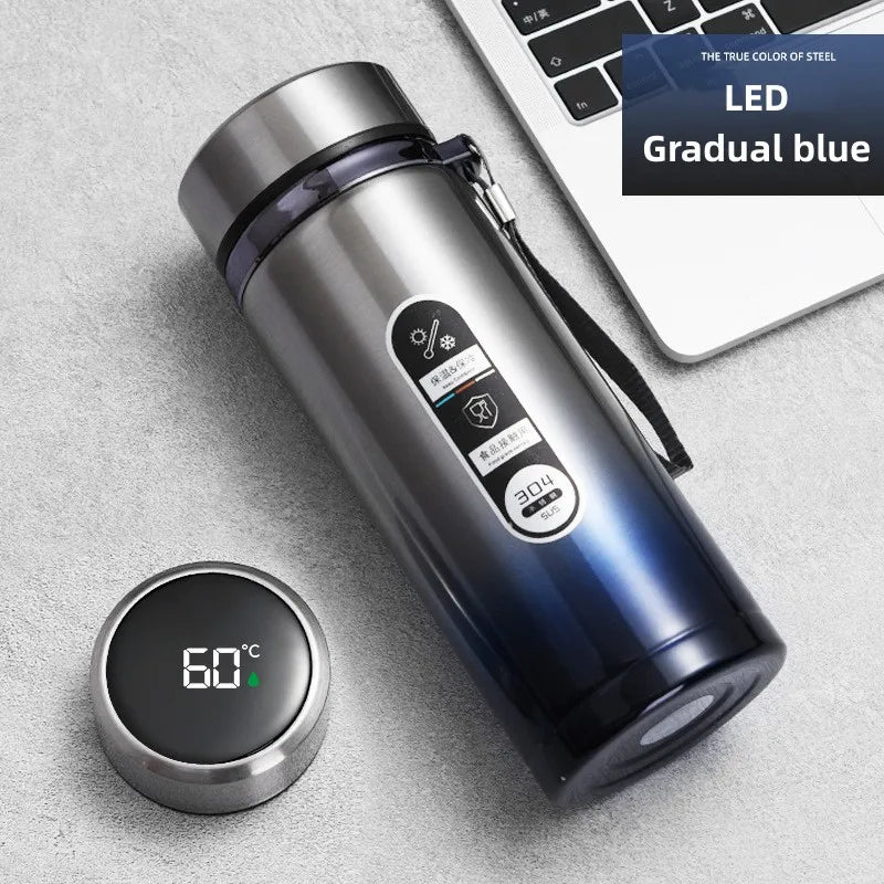 SipSmart | Roestvrijstalen thermosfles - vacuüm geïsoleerde waterfles met LED temperatuurweergave