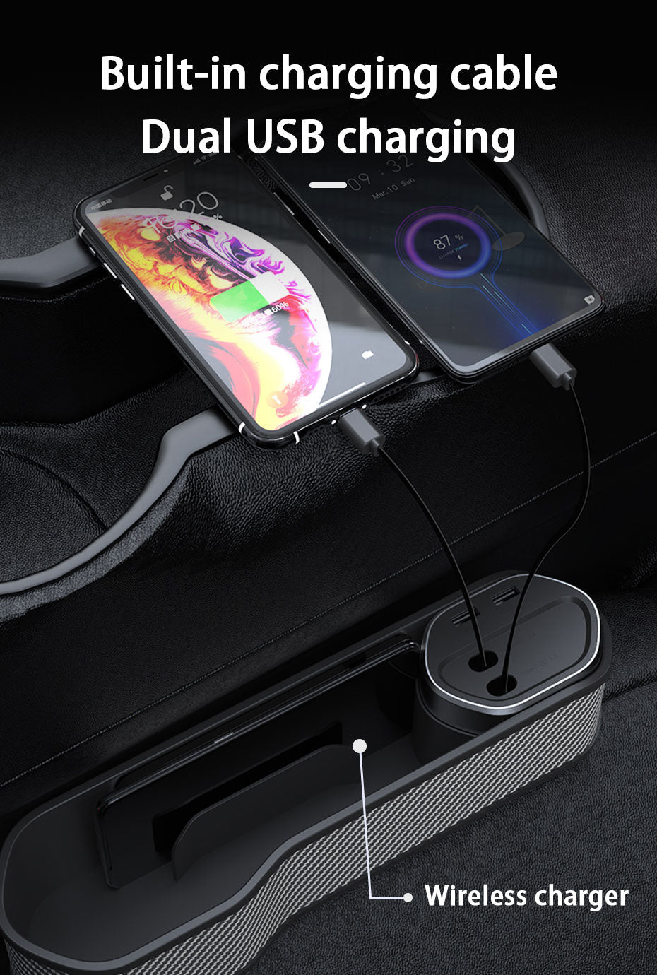 GapLock | Slimme autostoelvuller – Nooit meer gevallen voorwerpen