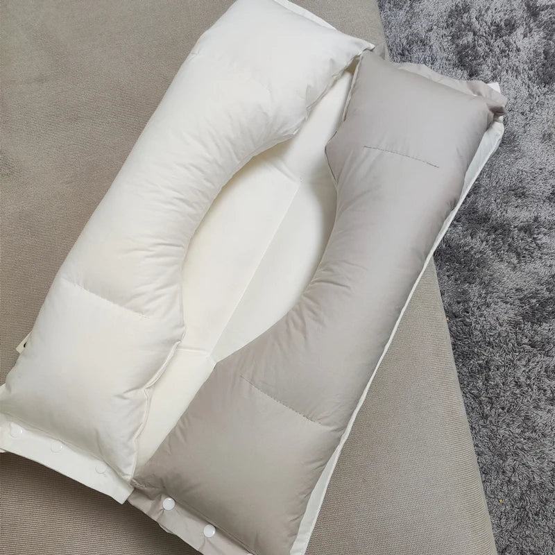 DreamRest | Verstelbaar orthopedisch kussen voor diepe slaap - Traagschuim, neksteun