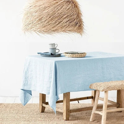 SoftDrape | Linnen tafelkleed – Wasbare stof die stofwerend is, decoratie voor eetkamer en keuken