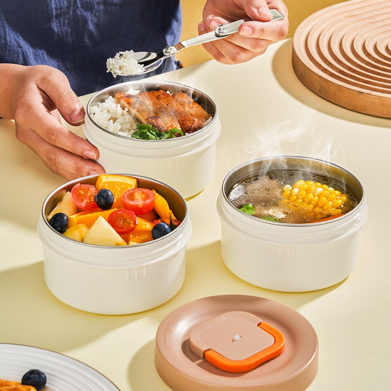 EcoBite | Roestvrijstalen lunchbox – Lekvrije, draagbare maaltijdcontainer