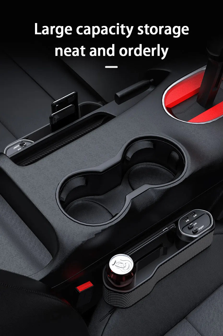 GapLock | Slimme autostoelvuller – Nooit meer gevallen voorwerpen