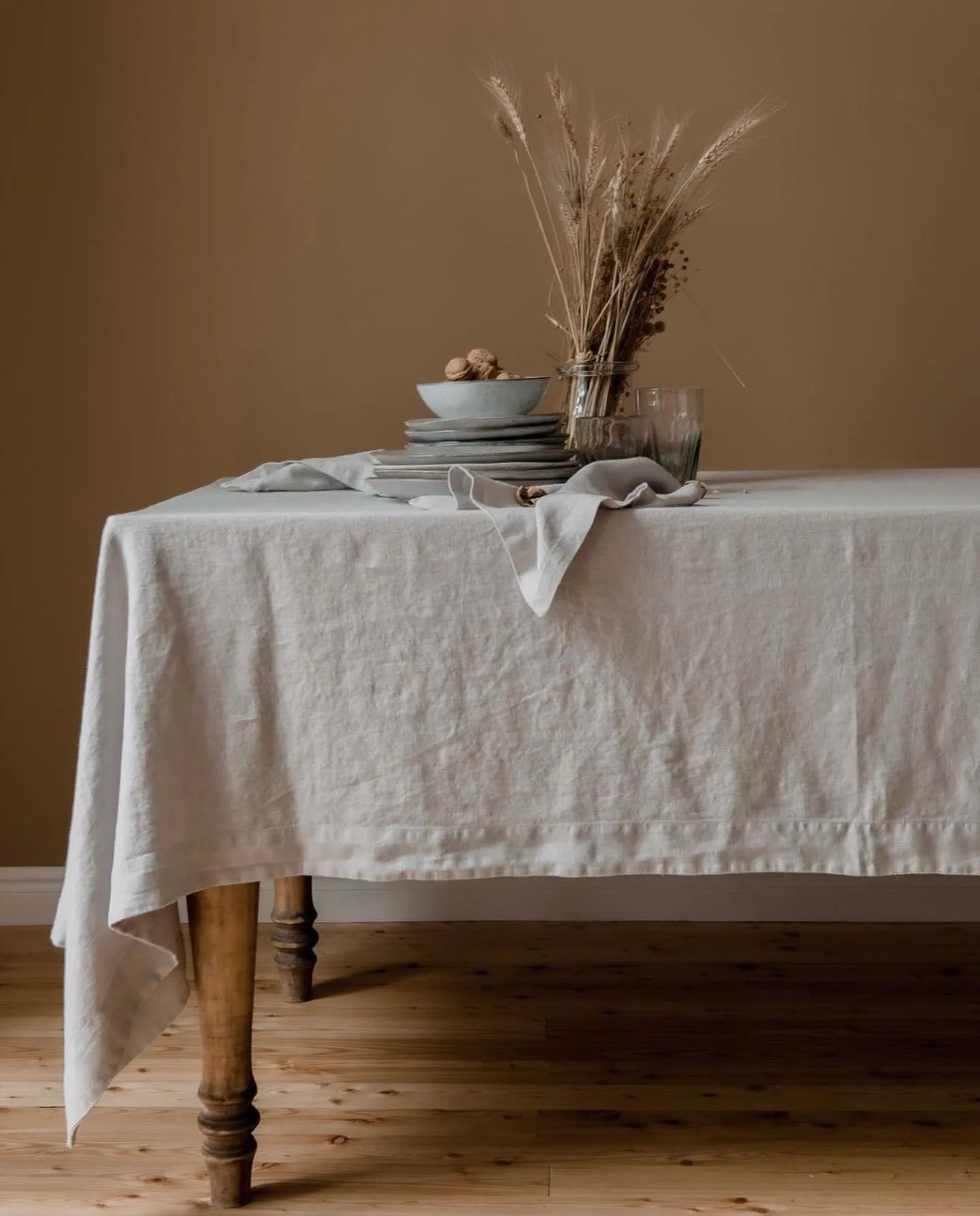 SoftDrape | Linnen tafelkleed – Wasbare stof die stofwerend is, decoratie voor eetkamer en keuken