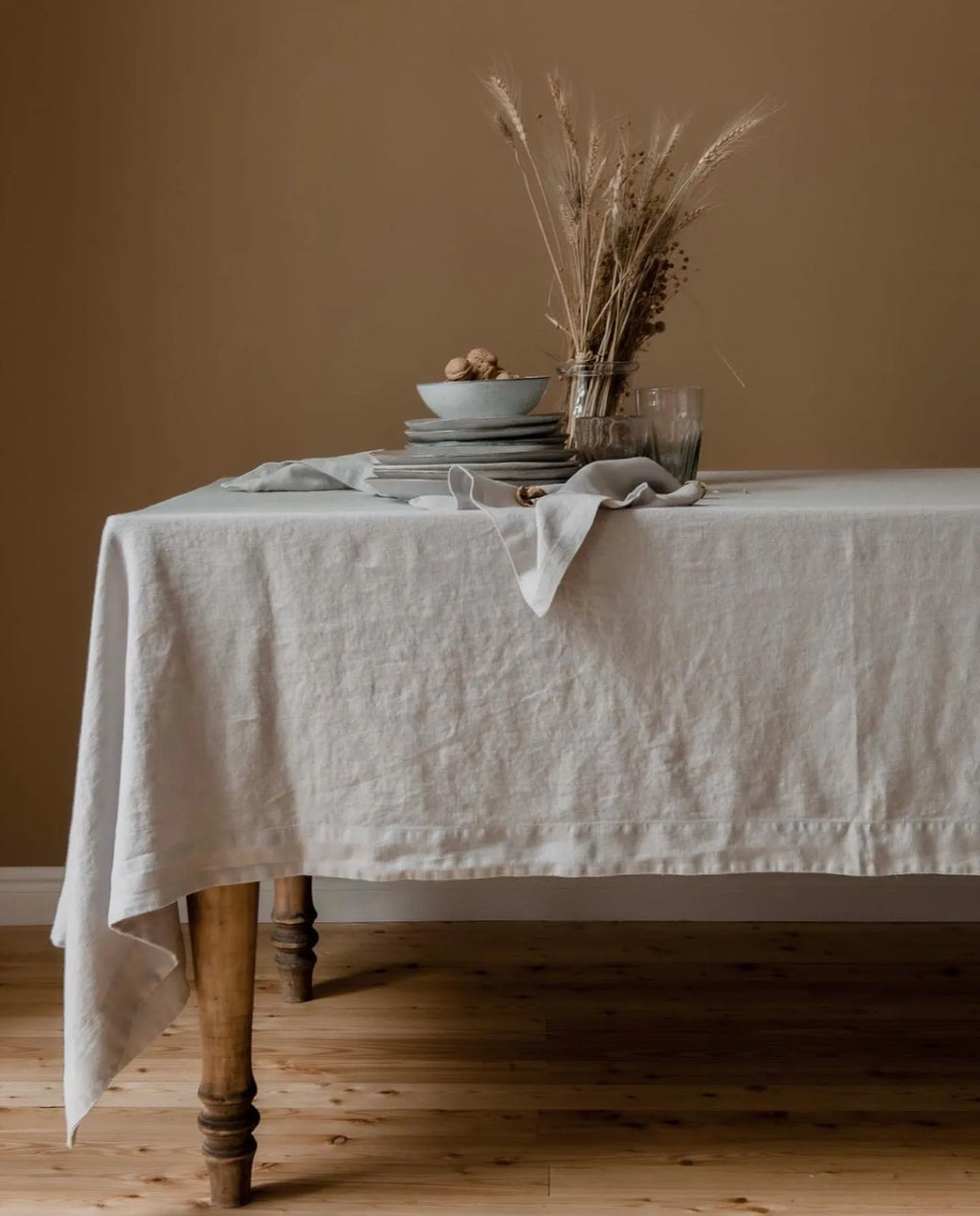 SoftDrape | Linnen tafelkleed – Wasbare stof die stofwerend is, decoratie voor eetkamer en keuken