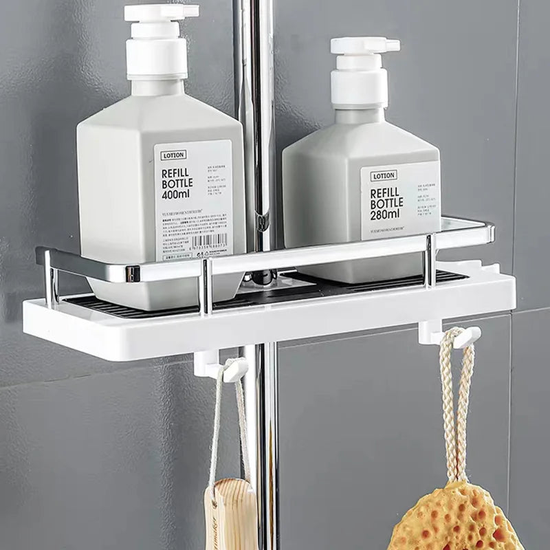 GripShelf | No-drill douche organiser rek - Wand gemonteerde badkamer opslag plank met sterke lijm