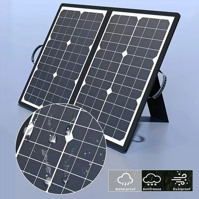 SolarFold | 1000W draagbare opvouwbare zonnepaneelset – MPPT snelladen, USB-C-voeding voor kamperen