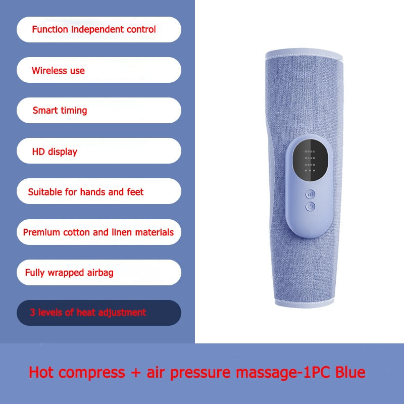 RelaxPod | Draagbare draadloze luchtcompressie-beenmassageapparaat – Trillingsbehandeling voor kuiten