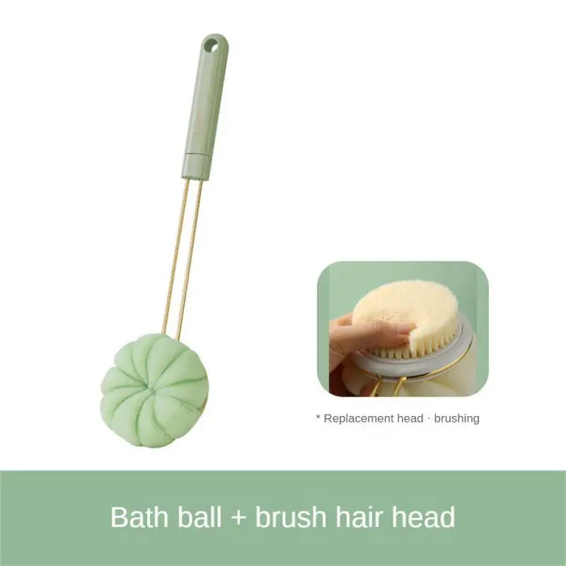 VeluBrush | Ultrazachte badborstel met lange steel - duurzame scrub voor rug en lichaam