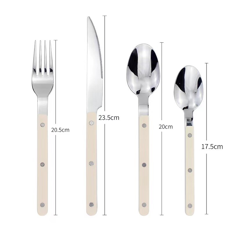 Utensiq | 24-delige bistrobestekset - Roestvrijstalen bestekset voor 6 personen