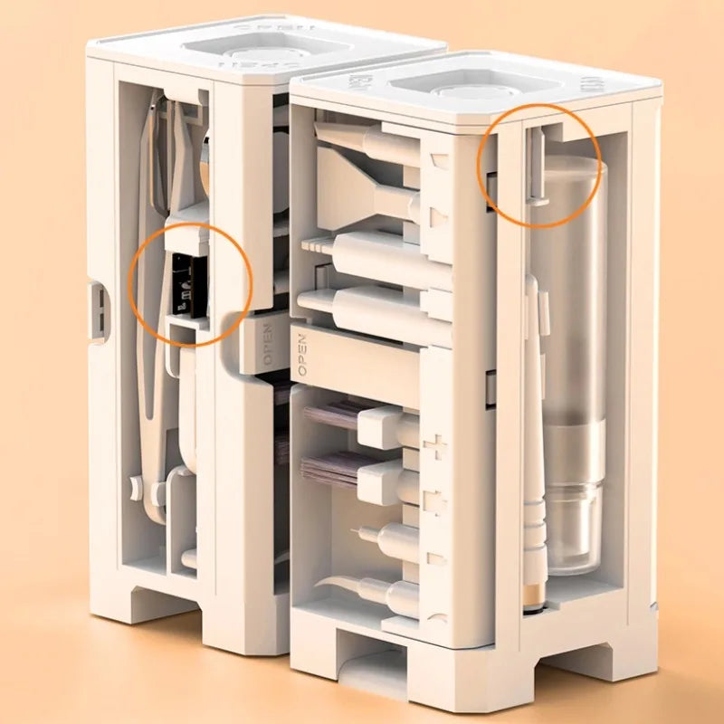 TechShine | 32-delige elektronica-onderhoudsset – Precisie-reinigingsgereedschap voor computers
