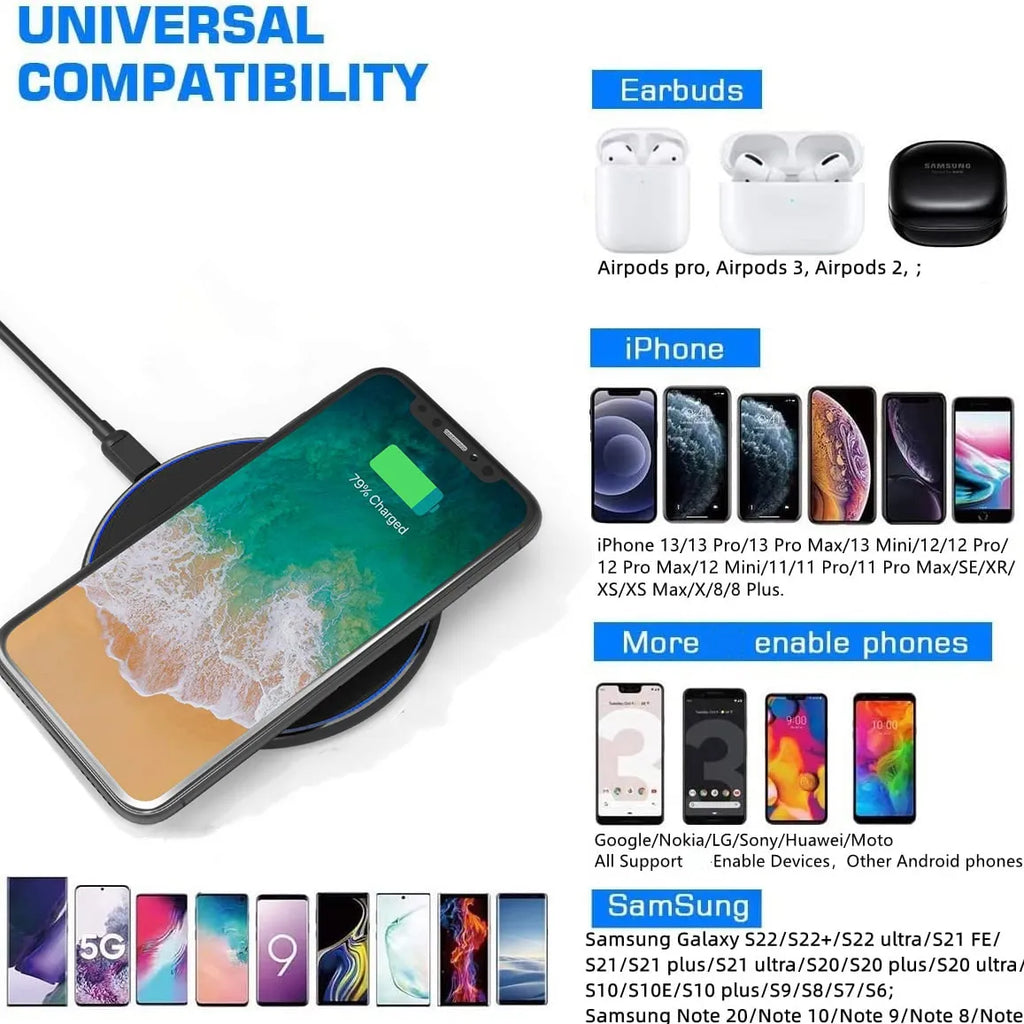 AmpPad | 30 W draadloze snellader – USB-C-laadstation