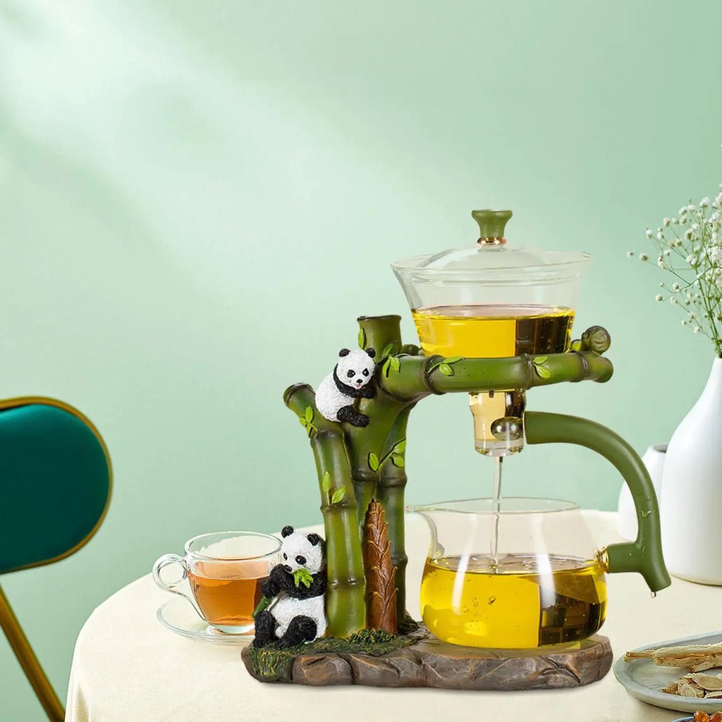 BrewBao | Panda Theepot Set - Keramische Grillige Theeset met Kopjes - Ideaal voor Theeliefhebbers & Geschenken