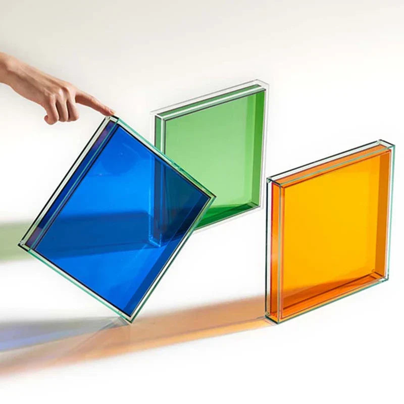 NeonTray | Acryl accessoirebakje – Levendige neon decoratieve organizer voor sieraden, sleutels en moderne Woondecoratie