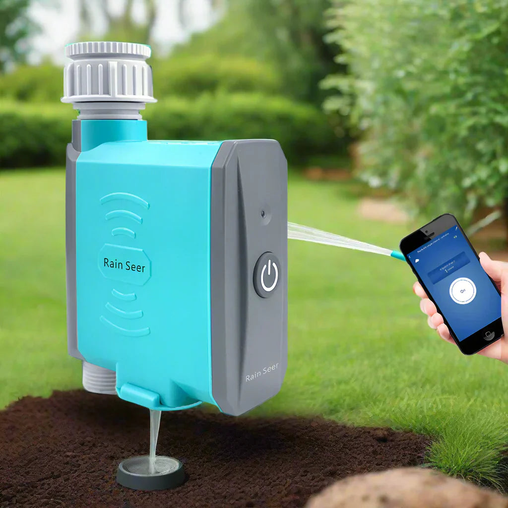 HydroPulse | Slimme Tuin Watertimer - WiFi & Bluetooth Besproeiingsbesturing, Automatisch Besproeiingssysteem