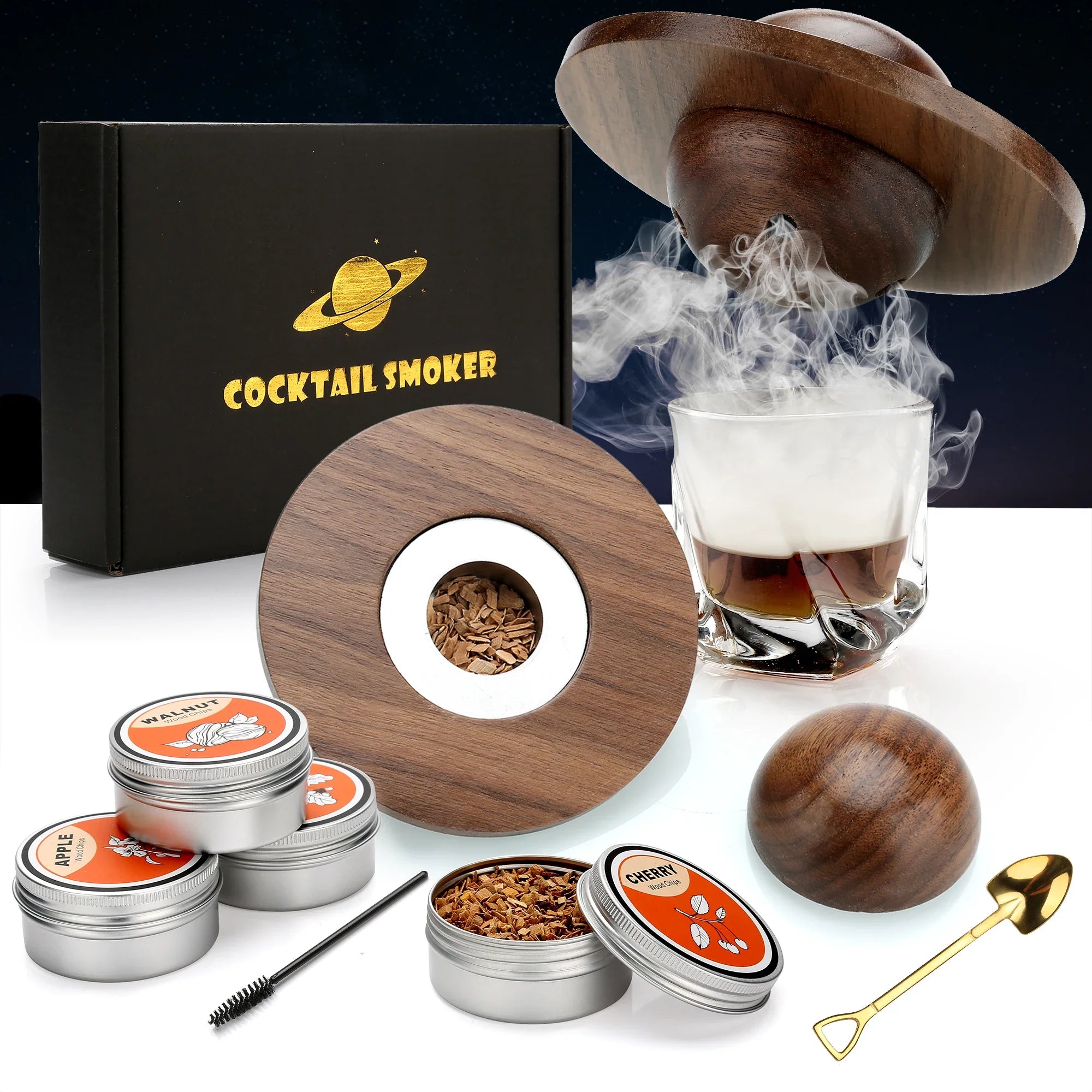 TorchTales | Cocktail Rookoven Kit - Whiskey & Bourbon Rookoven met Houtsnippers