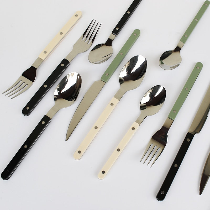 Utensiq | 24-delige bistrobestekset - Roestvrijstalen bestekset voor 6 personen