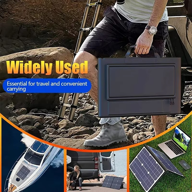 SolarFold | 1000W draagbare opvouwbare zonnepaneelset – MPPT snelladen, USB-C-voeding voor kamperen
