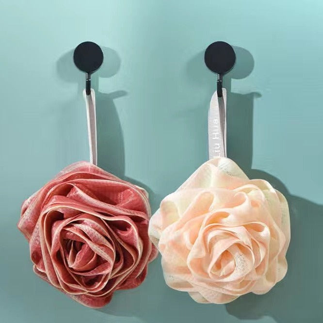 RoseBliss | Japanse rozenbadspons – zachte exfoliërende douchespons voor milde huidverzorging