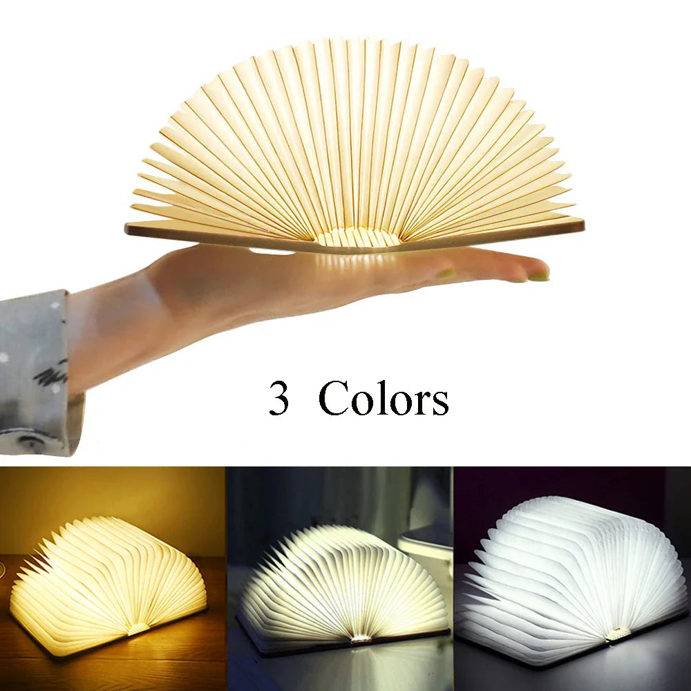 BookGlow | Opvouwbare boekenlamp - LED-bureaulamp, draagbaar & oplaadbaar, creatief nachtlampje