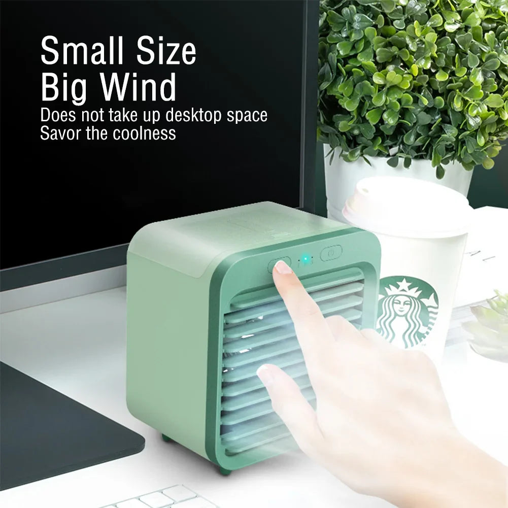 AeroChill | Mini draagbare luchtkoeler & luchtbevochtiger - Compacte persoonlijke bureau- en reiskoeler