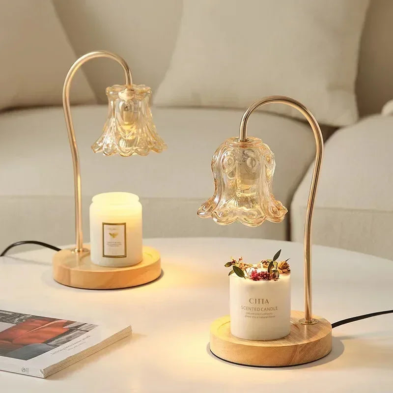 LumiFlora | Bloemvormige kaarsenwarmer - Elegant ontwerp, warm licht, woningdecoratie