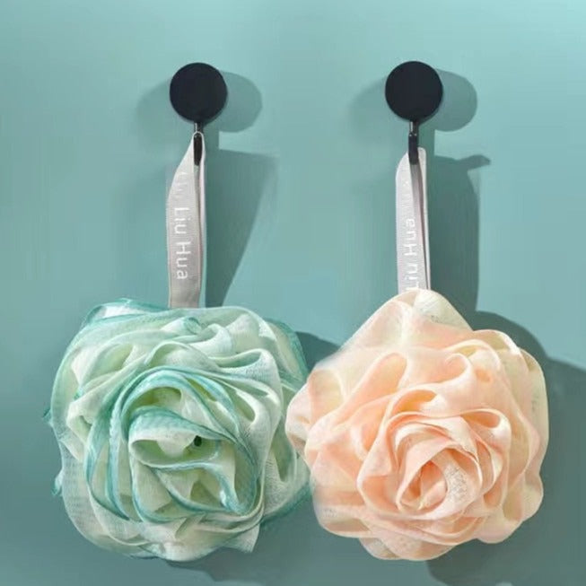 RoseBliss | Japanse rozenbadspons – zachte exfoliërende douchespons voor milde huidverzorging