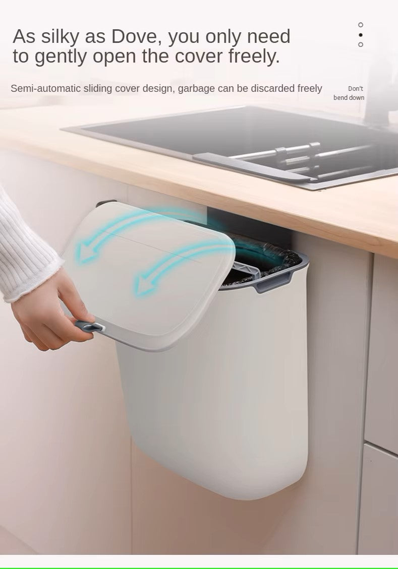 BinLift | Ruimtebesparende afvalbak voor wandmontage – Draaibare afvalbak voor keuken, badkamer en kantoor