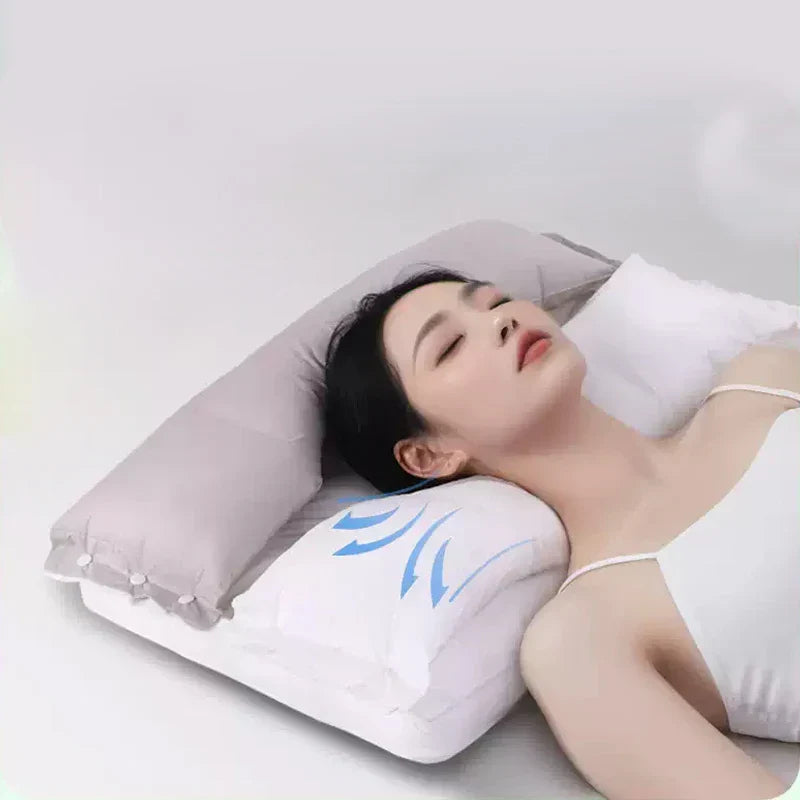 ErgoCloud | Orthopedisch kussen met meerdere hoogtes – Traagschuimondersteuning voor comfort van nek, schouders en wervelkolom