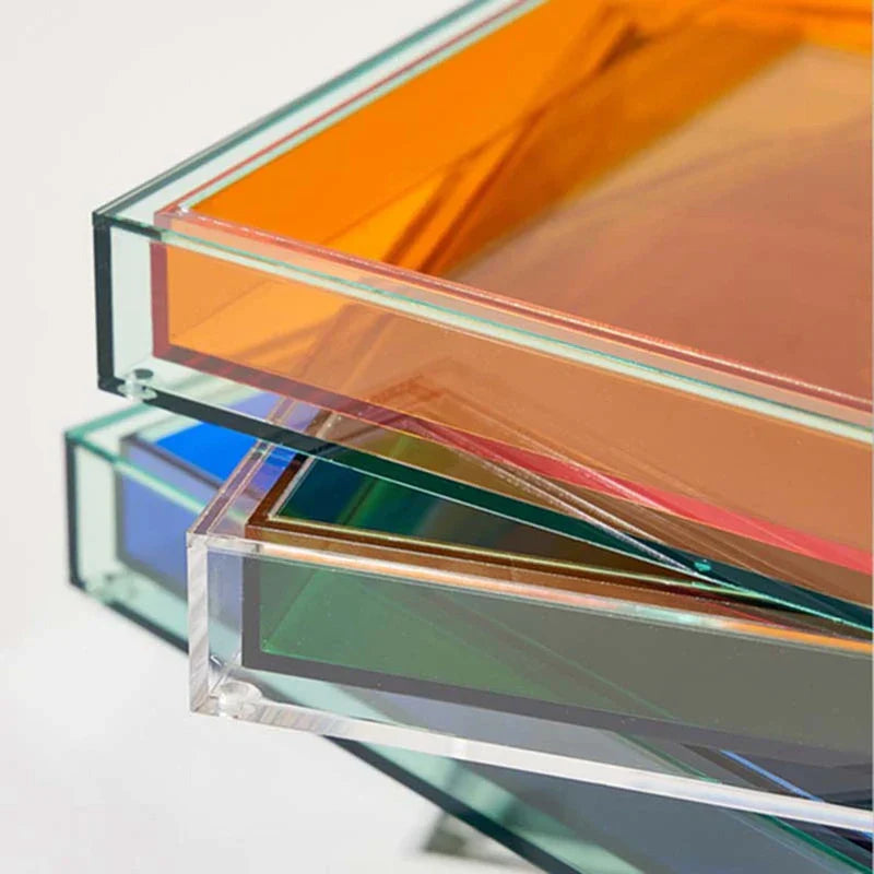 NeonTray | Acryl accessoirebakje – Levendige neon decoratieve organizer voor sieraden, sleutels en moderne Woondecoratie