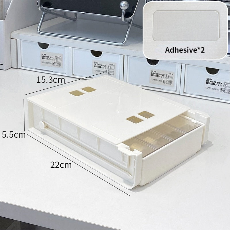DeskNest | Verborgen schuiflade onder het bureau – Compacte opbergoplossing voor kantoor- en werkplekbenodigdheden