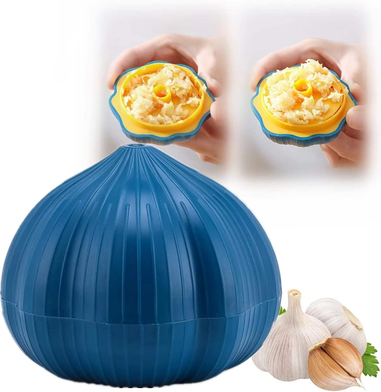 CloveCrush | Easy-Twist Knoflookpers - Voedsel-kwaliteit Plastic Knoflook Kruidnagel Vormige Breker & Snijder
