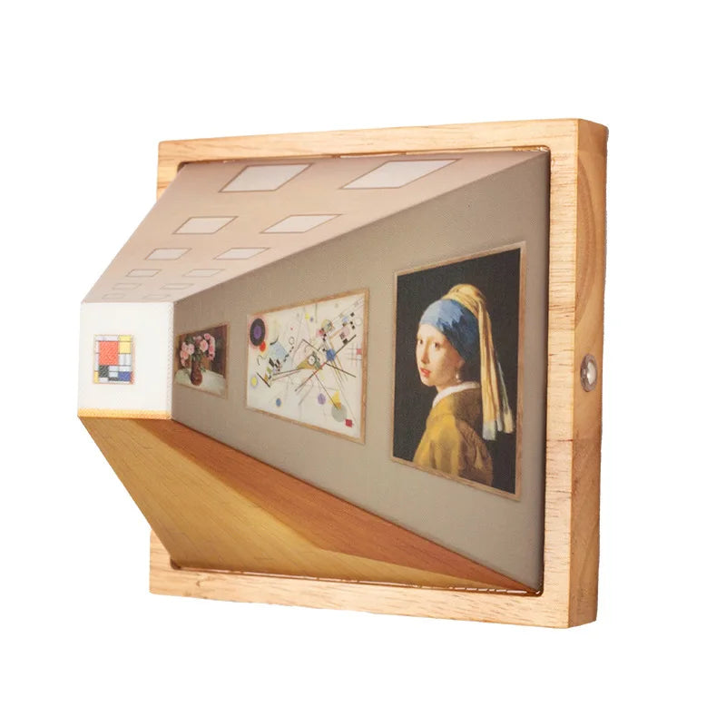 DimenLamp | 3D Muurkunst LED Lamp - Modern Nachtlampje voor Thuisdecoratie & Geschenk