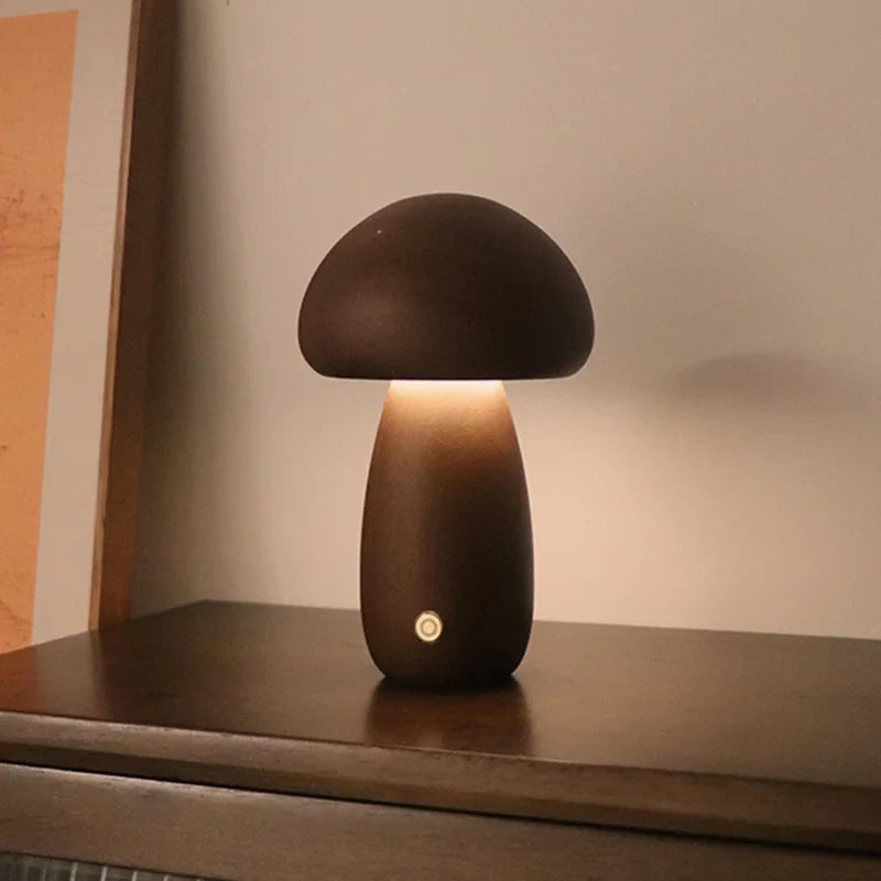 MushLume | Mystieke houten paddestoel lamp