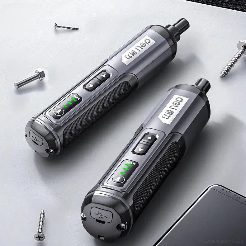 TorquePro | Mini Draadloze Elektrische Schroevendraaier & Boor Set, Oplaadbaar, Multi-Bit Gereedschap voor Thuis & Doe-Het-Zelf Projecten
