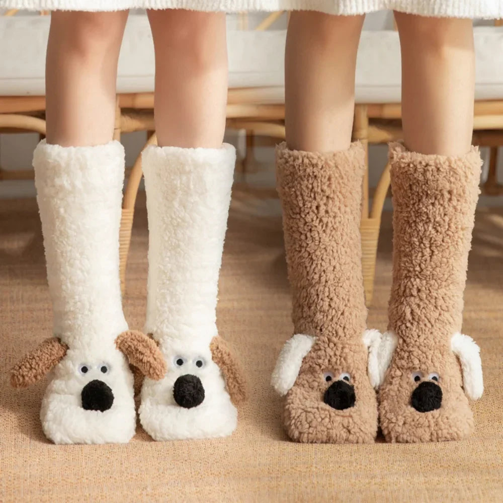 Warmies | Zachte, comfortabele lange sokken en huisslippers – Zacht, warm schoeisel voor de winter
