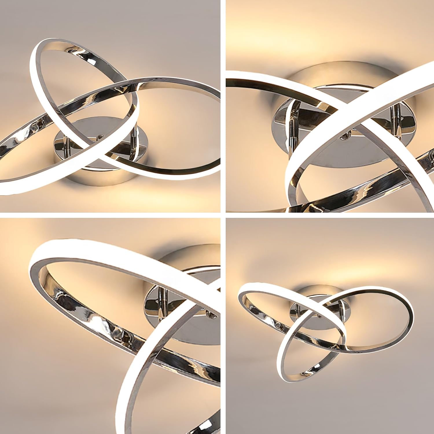 NovaCeil | Moderne LED Plafondlamp - 38W Bloem Ontwerp