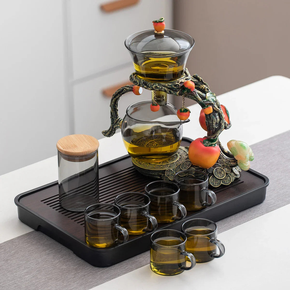 FortuneBrew | Fortune's Orchard Theepot thee-ei - Premium thee-ei met op fruit geïnspireerd ontwerp voor losse thee