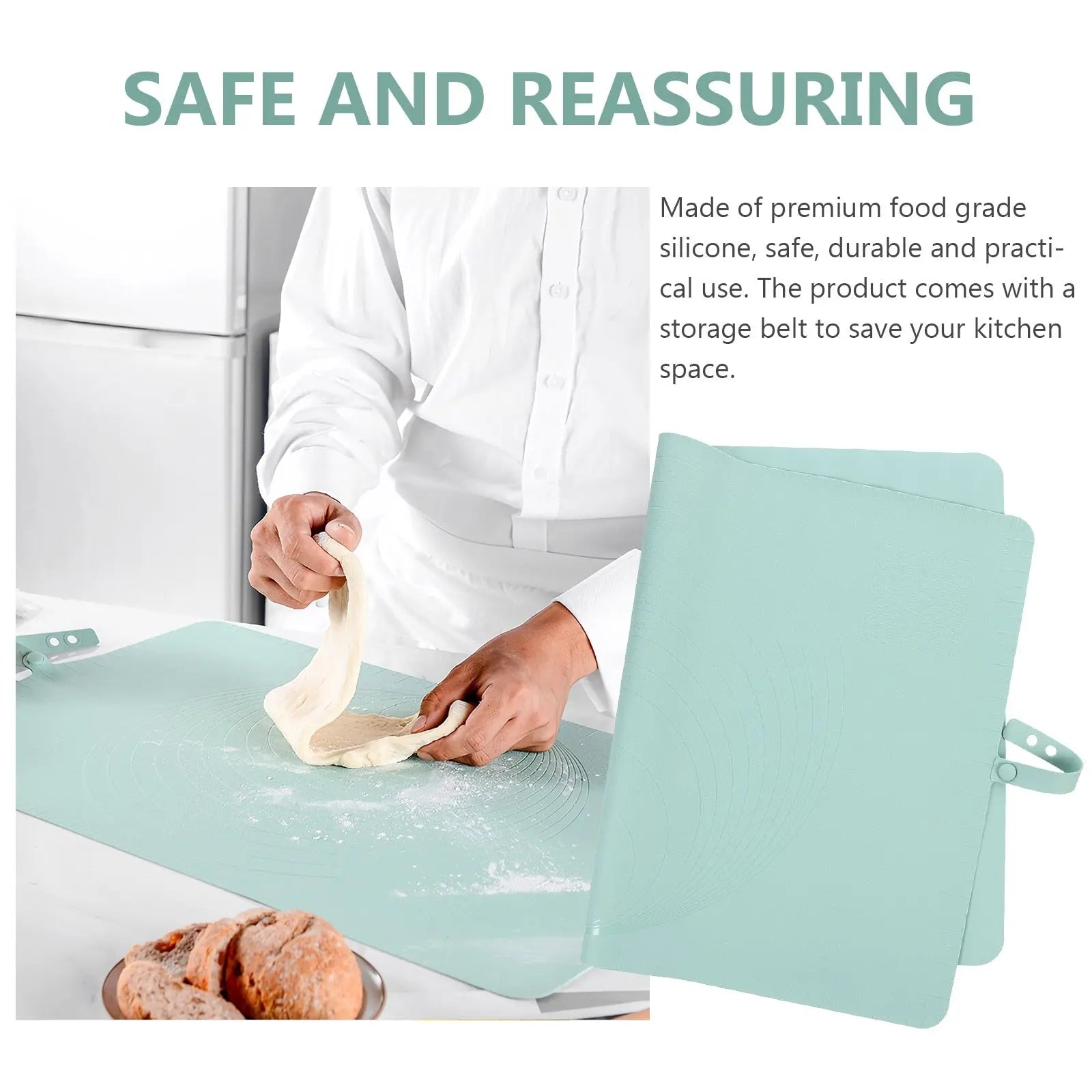 ChefPad | Extra grote siliconenmat - hittebestendige, antislip onderzetter voor bakken, koken