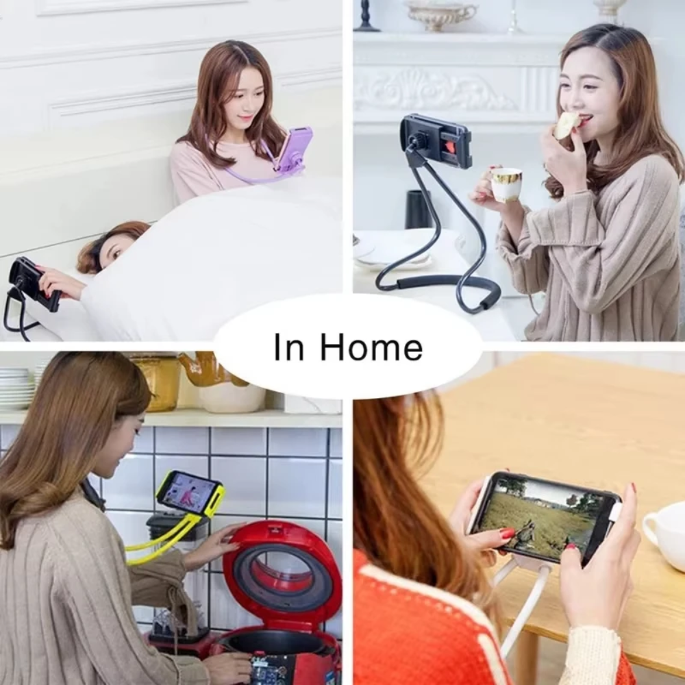 UltraView | Verstelbare Handsfree Nek Telefoonhouder – Draagbare Lazy Bracket