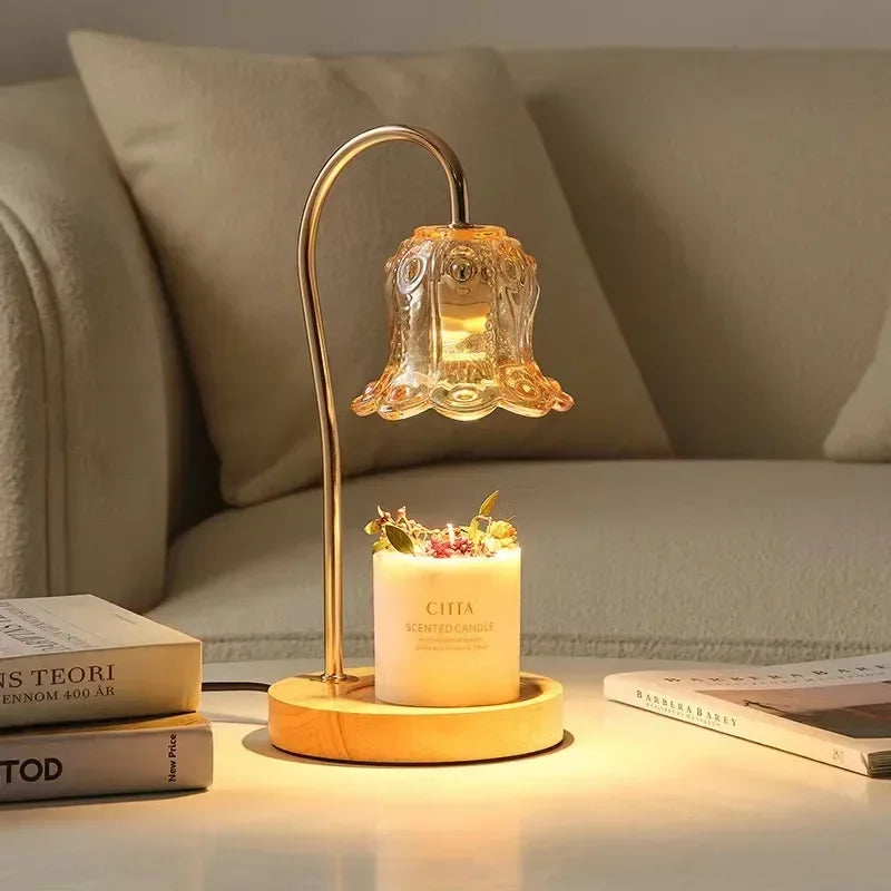 LumiFlora | Bloemvormige kaarsenwarmer - Elegant ontwerp, warm licht, woningdecoratie
