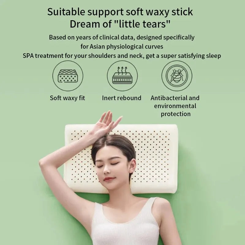 BreathePillow | Hypoallergeen ergonomisch kussen van natuurlijk latex – Ademend, dubbele hoogte