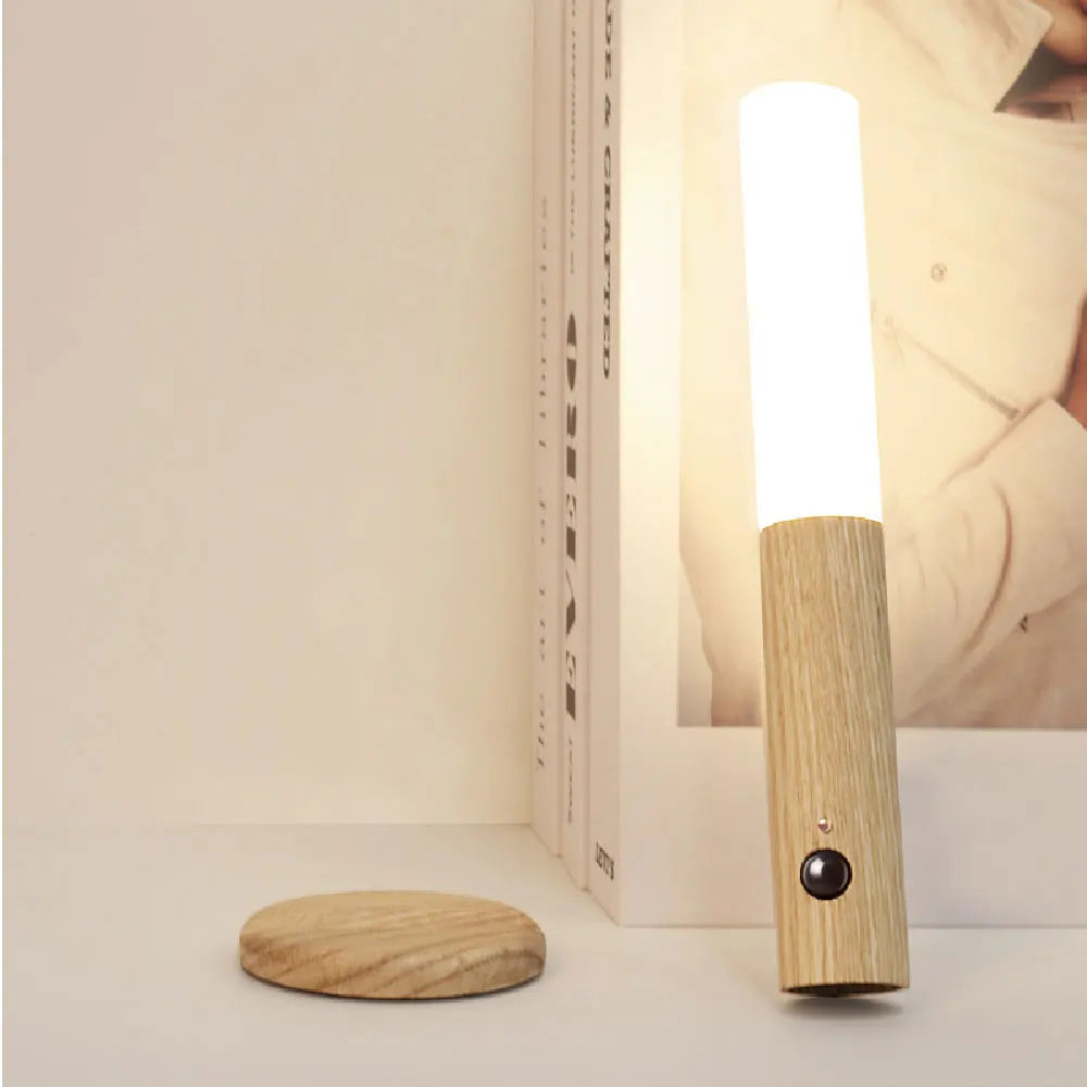 WoodenAura | Luxe magnetische draadloze bewegingssensorlamp