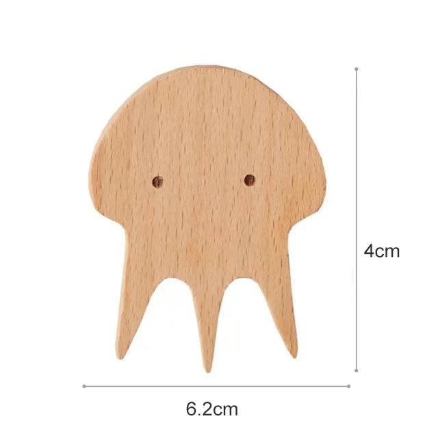 TundraHook | Wandhaak Scandinavische Houten Dieren - Kapstokhaak & Hoedhaak in Rustieke Stijl