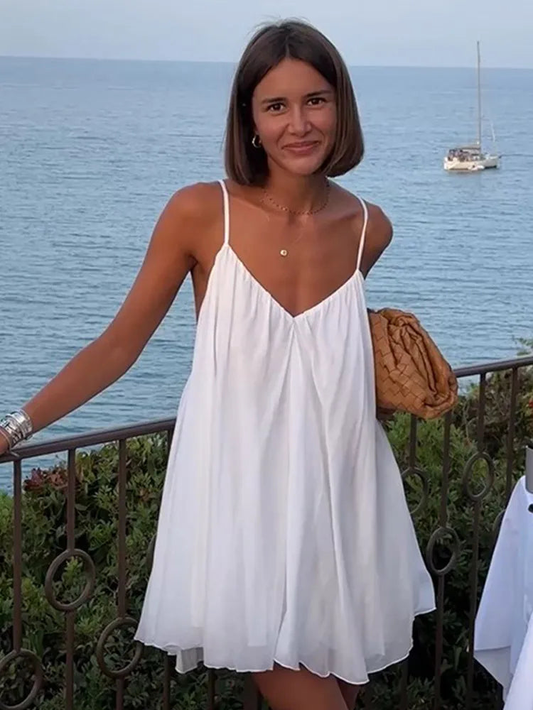 Brina | Elegante zomerse jurk voor dames – zwierige lichtgewicht casual midi-jurk voor strand