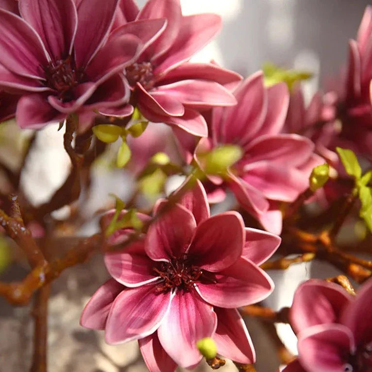 FloraLuxe | Kunstmatige Magnolia bloemen - Realistische Faux bloemdecoratie