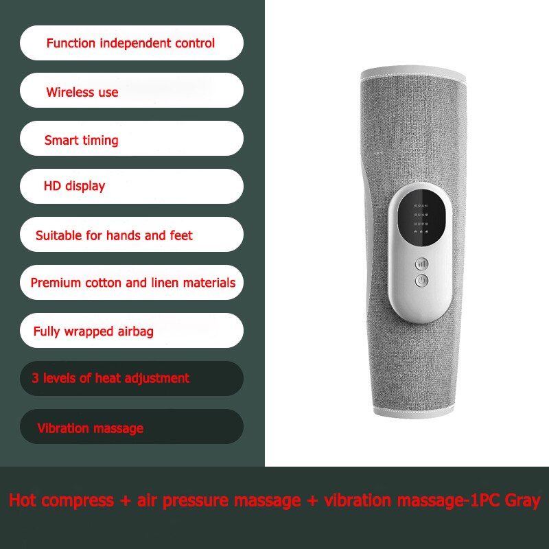 RelaxPod | Draagbare draadloze luchtcompressie-beenmassageapparaat – Trillingsbehandeling voor kuiten