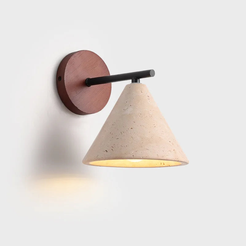 TerraLume | Natuurstenen wandlamp - Travertijn LED armatuur