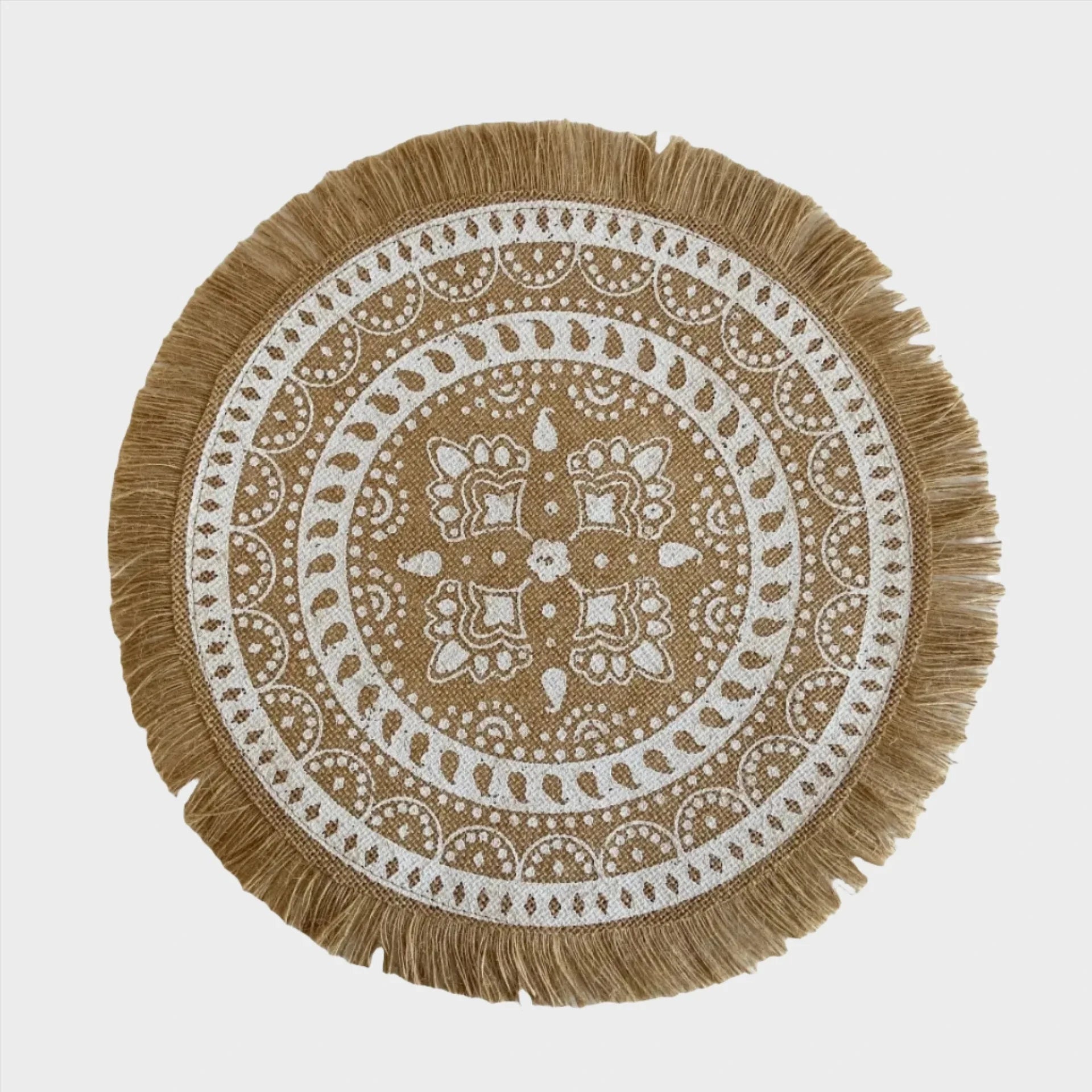 RusticMat | Boho antislip placemats van jute